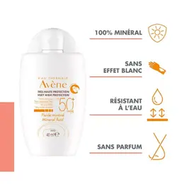 Avène Solaire Fluide Minéral SPF50+ 40ml