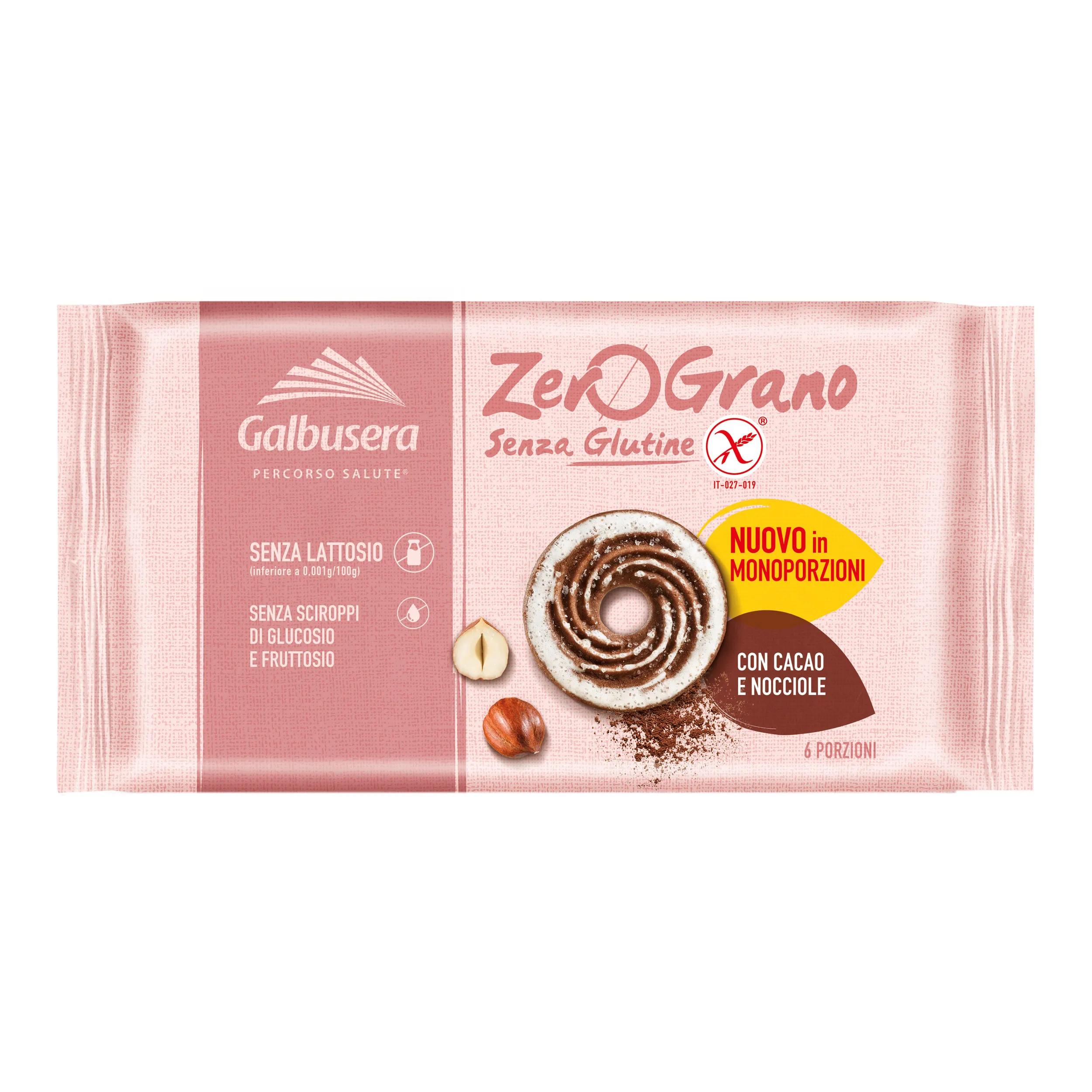 Galbusera Zerograno Frollini Cacao e Nocciole Senza Glutine 220 g