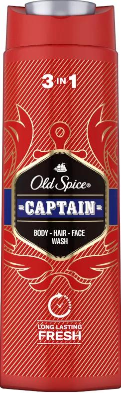 Old Spice Captain Gel de Banho e Shampoo 400 ml