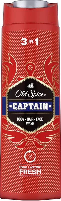 Old Spice Captain gel douche et shampoing pour homme 400 ml