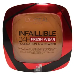 L'Oréal Paris Infallible 24h Fresh Wear Fondotinta in polvere n. 330 Nocciola 9 g