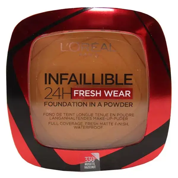 L'Oréal Paris Infaillible 24h Fresh Wear Base de Maquillaje en Polvo N°330 Ambre 9g