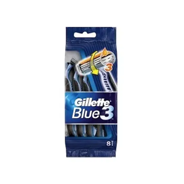 Gillette cuchillas de afeitar desechables 3-8 azul