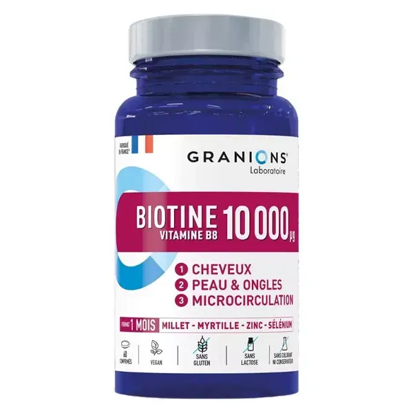 Granions Biotine Vitamine B8 60 comprimés