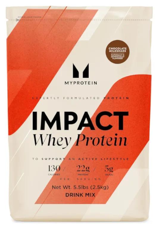 Myproteïne Impact Whey Protein Natuurlijke Chocolade 2,5 Kilo