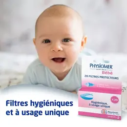 Physiomer Mouche-Bébé Recharge 20 Filtres Protecteurs