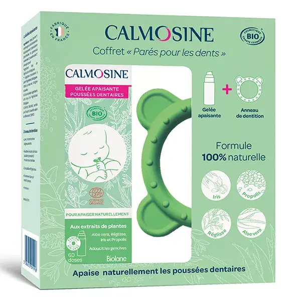 Calmosine Coffret Parés pour les dents Gelée apaisante & Anneau de dentition