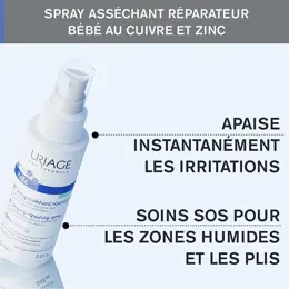 Uriage Bébé 1er Spray Asséchant Réparateur Anti-Irritations Apaisant 100ml