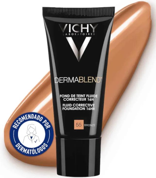 Vichy Dermablend Correcteur de Maquillage Fluide 55 Bronze 30 ml