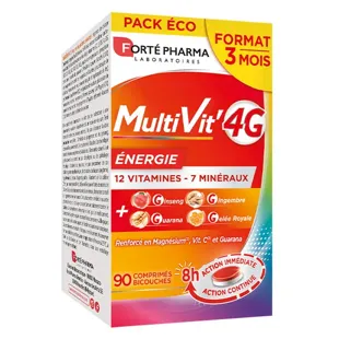Forté Pharma MultiVit'4G Energia Magnesio Vitamine Ginseng 90 compresse