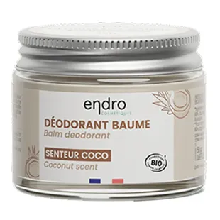 Deodorante Endro Coconut 100% di origine naturale texture balsamo barattolo da 50gr