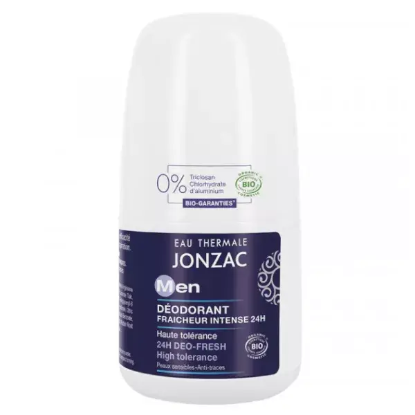 Jonzac Men Deodorant Intense Freshening Bead High Tolerance 50ml