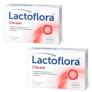 Lactoflora Ciscare Arándano Rojo Americano y Vitamina C 2x30 Cápsulas