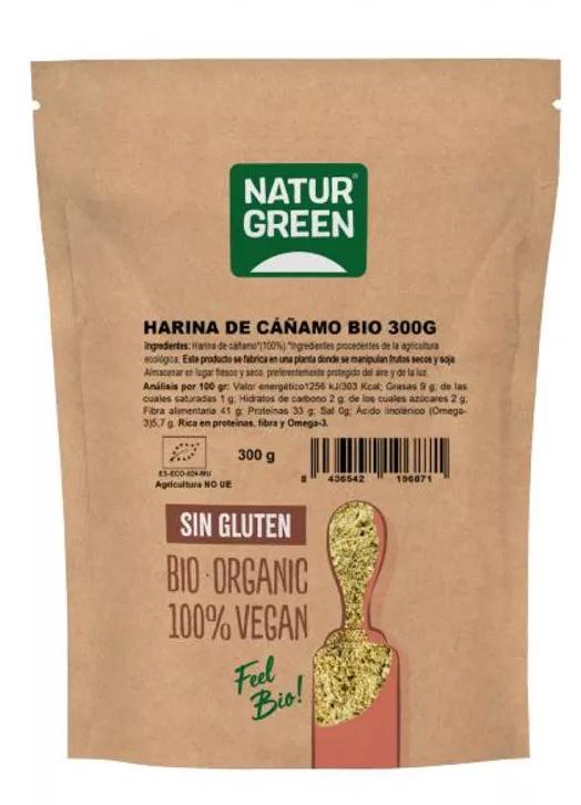 NaturGreen Harina de Cáñamo 300 gr