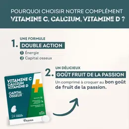 Vitavea Vitamine C + Calcium + Vitamine D  24 comprimés à croquer