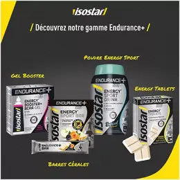 Isostar Endurance+ Energy Sport Boisson Énergétique Tropical 790g