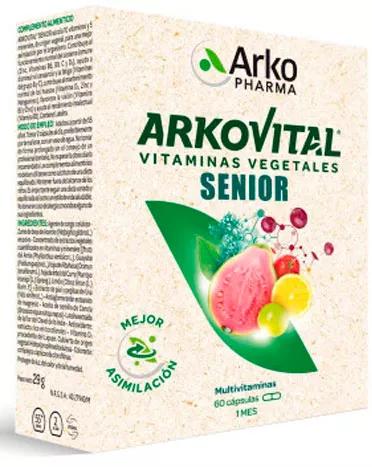 Arkopharma Arkovital Vitaminas Vegetales Senior 60 Cápsulas