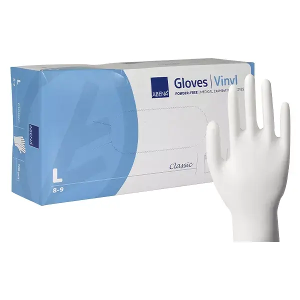 Abena Powder-free Vinyl Gloves Size L 100 units