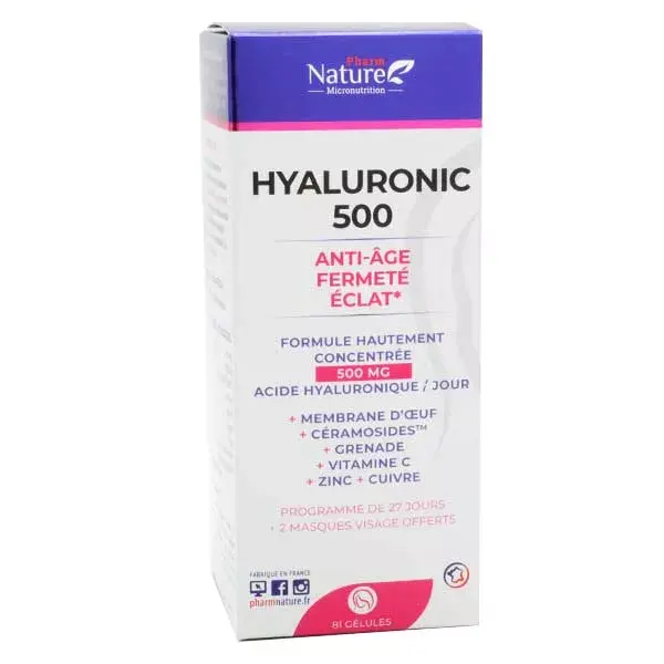 Pharm Nature Micronutrition Hyaluronic 500 81 gélules