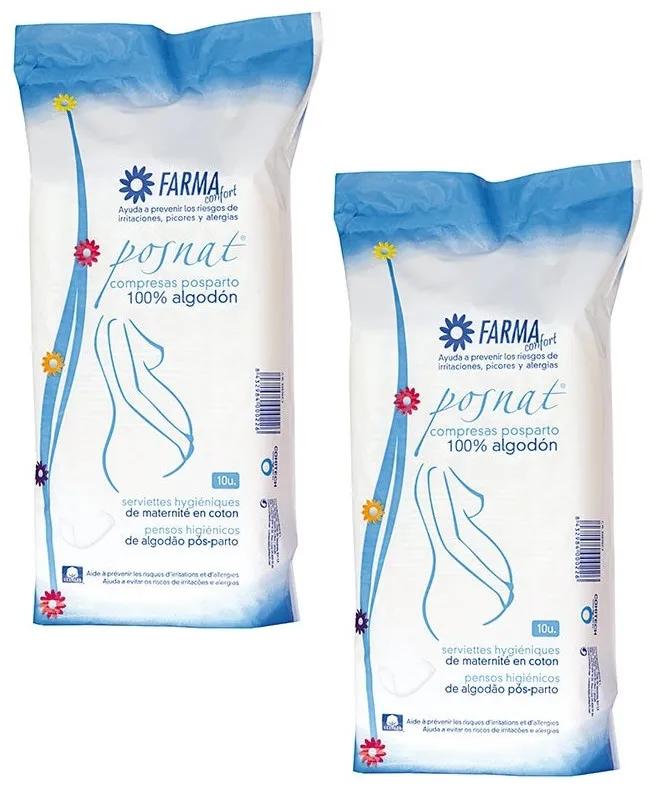 Farmaconfort Serviettes Post-Partum 2x10 unités