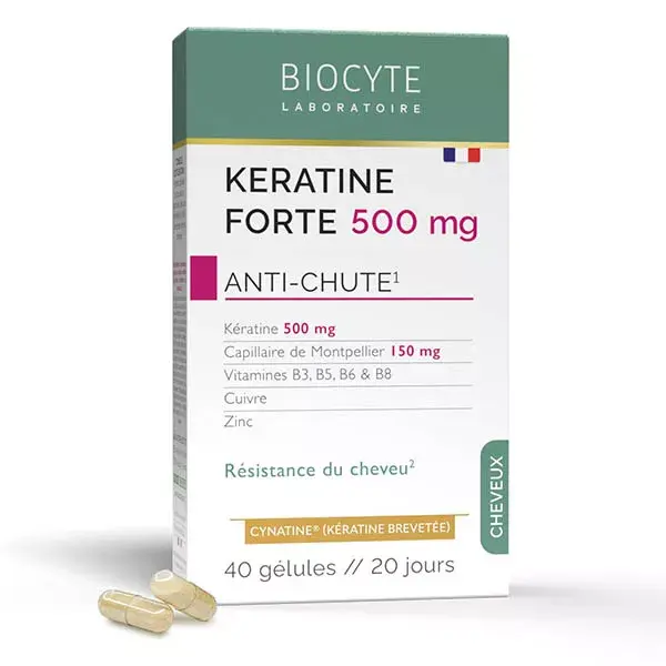 Biocyte Kératine Forte Anti-Hair Loss 40 Capsules