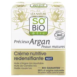 So'Bio Étic Précieux Argan Crème Nutritive Redensifiante Nuit Bio 50ml