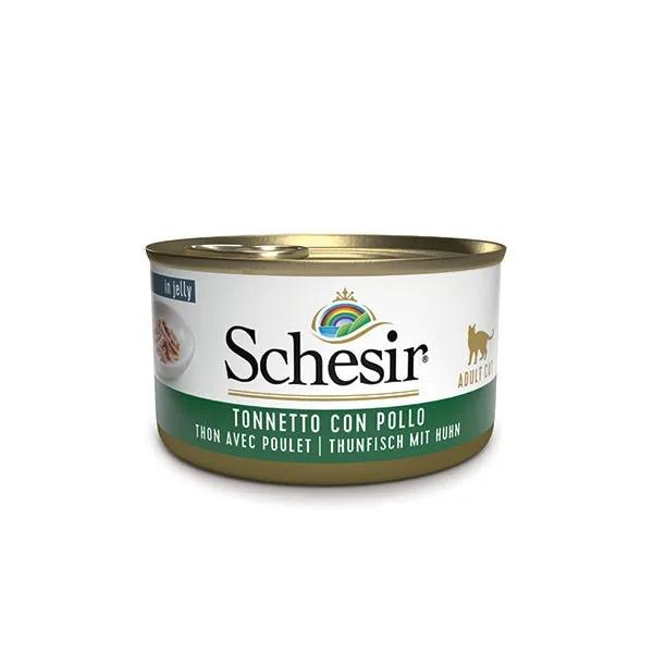 Schesir Tonnetto Con Pollo Lattina Cibo Umido Gatto Adulto 85 G