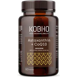 Kobho Labs Astaxanthin + CoQ10 60 Weichkapseln