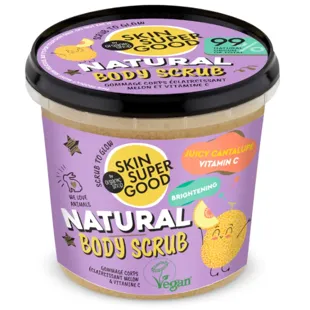 Skin Super Good Natural Illuminating Body Scrub with Melon Extract and Vitamin C 360 ml