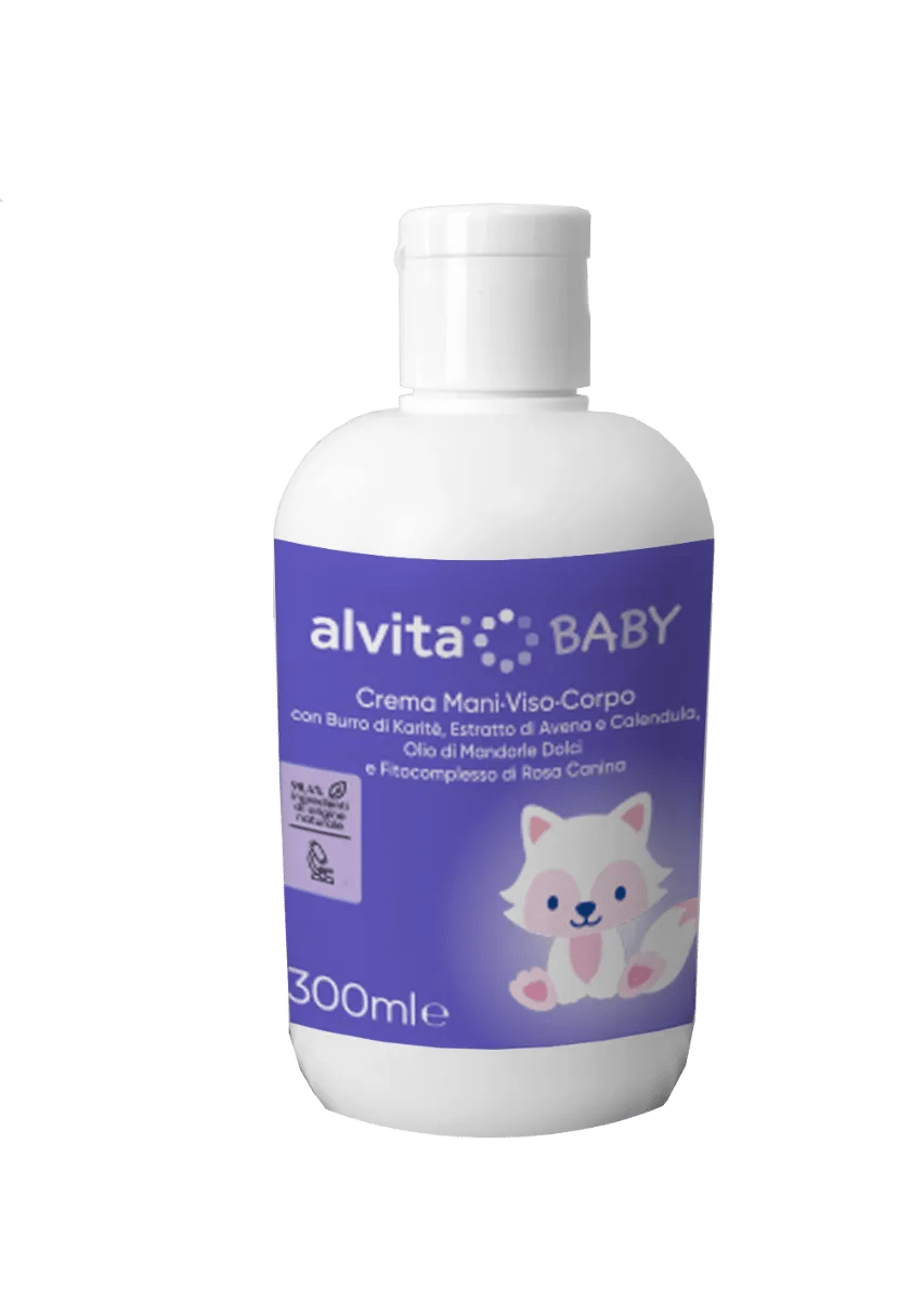 Alvita Baby Crema Mani Viso Corpo 300 ml