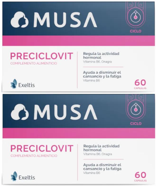 Musa Preciclovit Syndrome Prémenstruel 2x60 Gélules