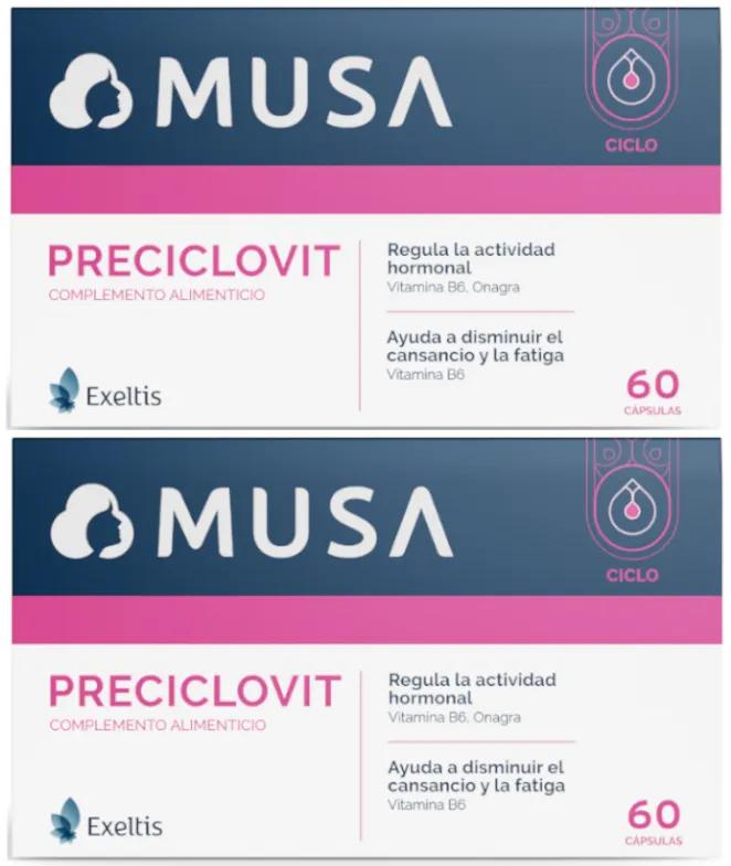 Musa Preciclovit Sindrome premestruale 2x60 capsule