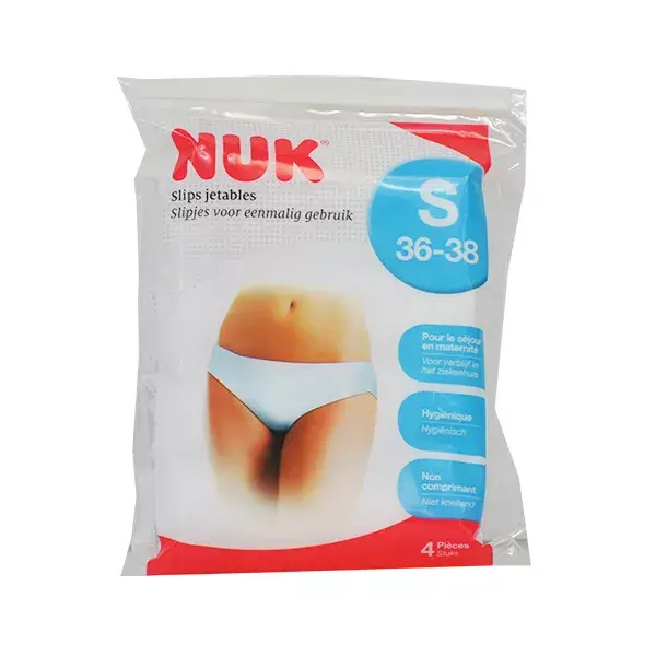 Nuk Grossesse Slip Jetable Taille S Lot de 4