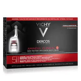 Vichy Dercos Soin Anti-Chute Cheveux Aminexil Clinical 5 Homme 21 x 6ml