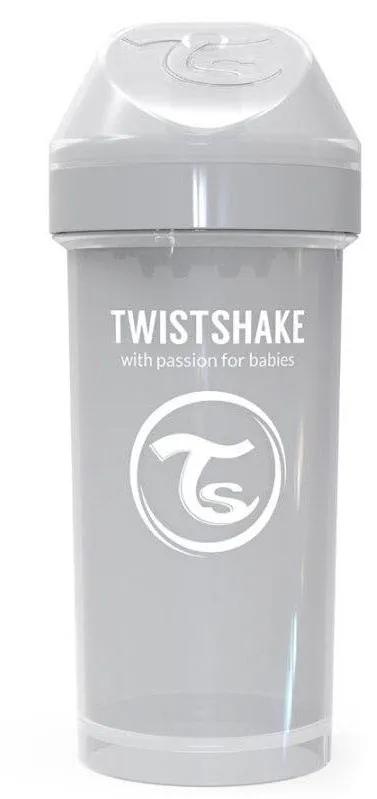 Twistshake Strohhalmbecher +6m 360 ml Pastellgrau
