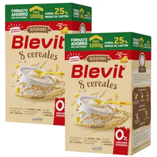 Blevit Superfibre Porridge 8 Cereals +5m 2x1000 gr