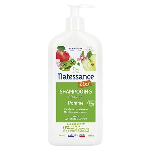 Natessance Kids shampoo shower Apple 500 ml