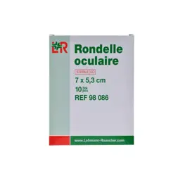 L&R Rondelle Oculaire Stérile 7cm x 5,3cm 10 unités