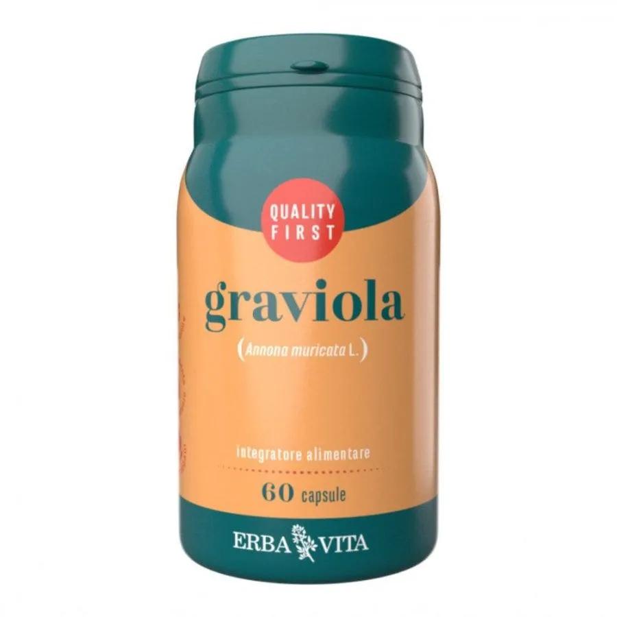 Erba Vita Graviola Integratore Flora Batterica Intestinale 60 Capsule