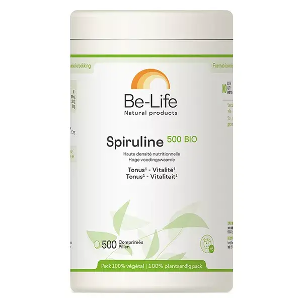 Be-Life Spiruline 500 Bio 500 comprimés