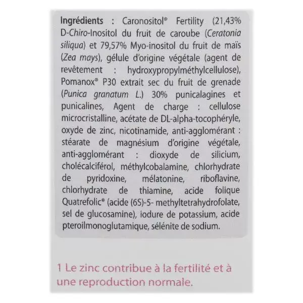 Procare Health Ovosicare Fertility 60 gélules