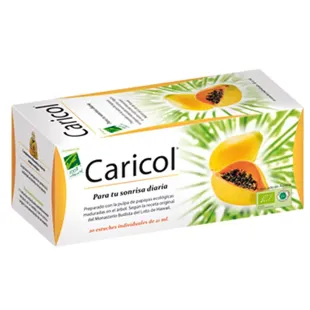 100% Natural Caricol Digestivo 20 Estuches Individuales