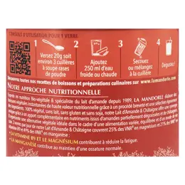 La Mandorle Boisson Instantanée en Poudre Lait d'Amande Châtaigne Bio 400g