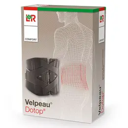 Velpeau Dotop Comfort Ceinture de Soutien Lombaire 28cm Taille 3 Noir