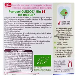 Guigoz Bio Lait Croissance 3ème Age 800g