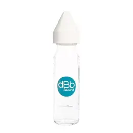 dBb Remond Biberon Régul'Air Verre Blanc 240ml