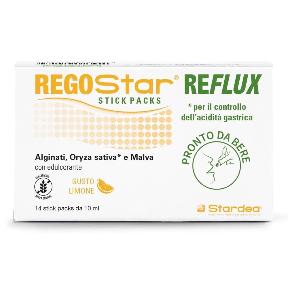 RegoStar Reflux Integratore per il Controllo dell’Acidità Gastrica 14 Stick Packs