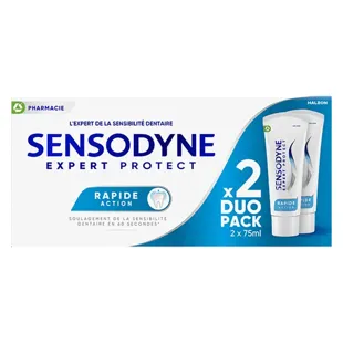 Partita veloce di dentifricio Sensodyne di 2 x 75ml