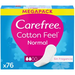 Meia-calça Carefree Algodão Feel Normal Sem Fragrância 76 unidades