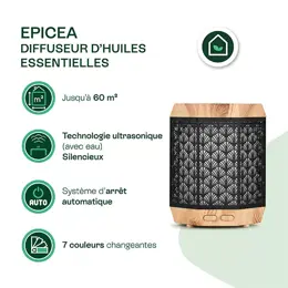 Naturactive Épicéa Diffuseur d'Huiles Essentielles Ultra Sonique